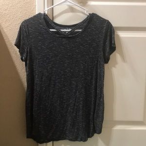 Black and White Striped Art Class Tee